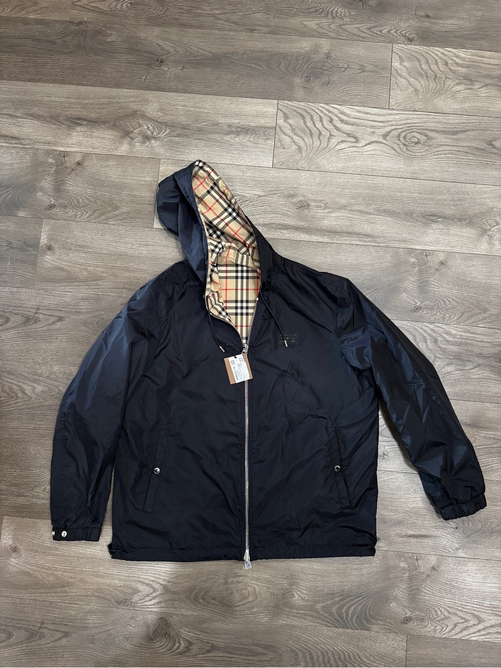 Burberry Burberry
reversible Check hooded jacket